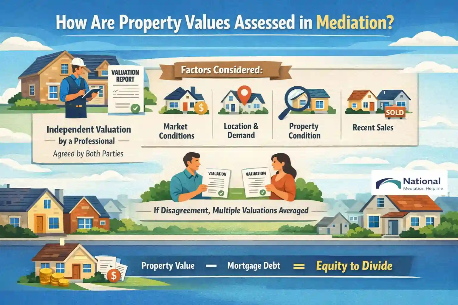 How Are Property Values Assessed in Mediation Huntingdon?