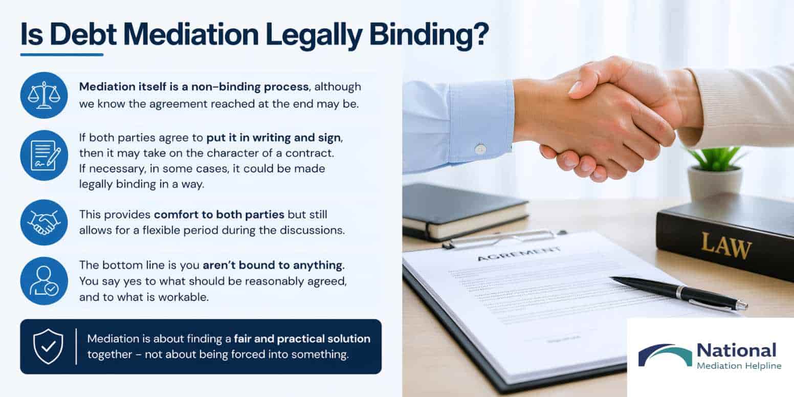 Is Debt Mediation Legally Binding Huntingdon
