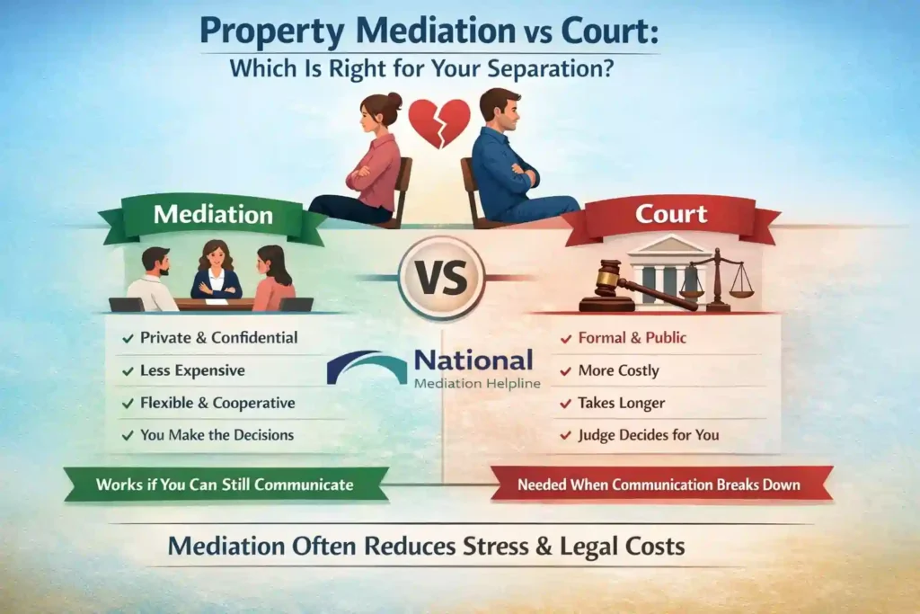 Property Mediation vs Court: Which Is Right for Your Separation Huntingdon?