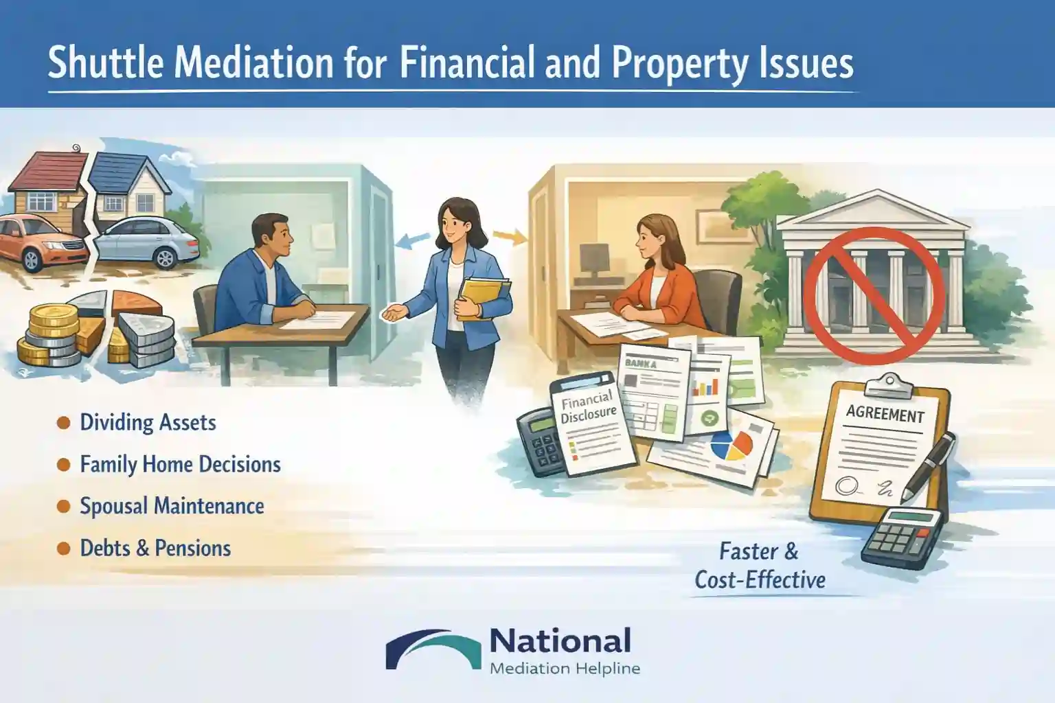 Shuttle Mediation for Financial and Property Issues Huntingdon