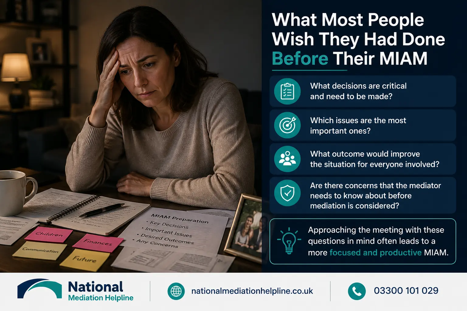 How to prepare for a miam in Huntingdon What most people miss what should they have done before miam