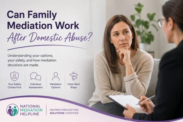 Can Family Mediation Huntingdon Work After Domestic Abuse?